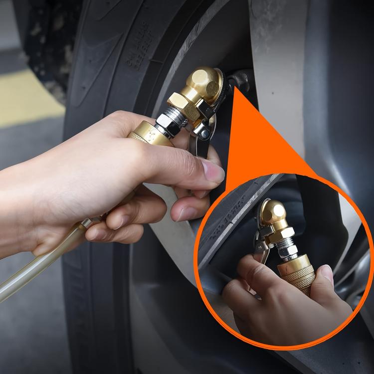 2pcs Car Tire Repair Inflation Chuck Internal Thread Air Inflator - TCC01
