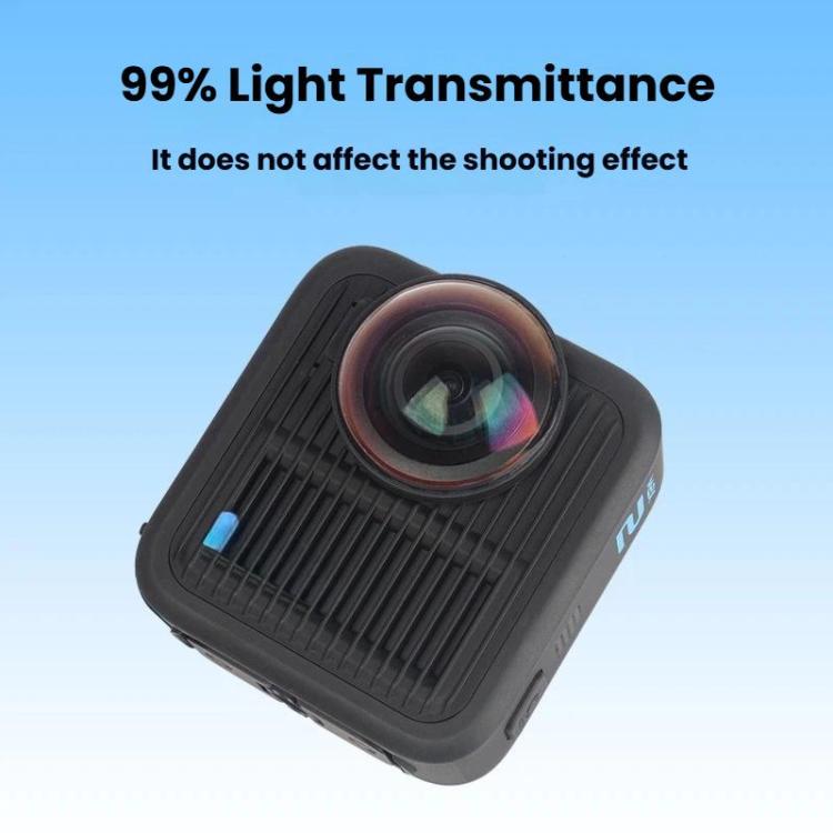 For GoPro MAX2 Optical Glass Lenses Dual Lens Protectors Anti-Fog & Scratch-Resistant Camera Lens Cap