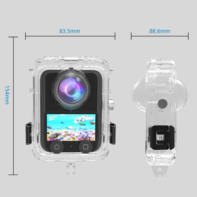For DJI Osmo 360 Full Invisible Waterproof Case 40m Depth Diving Housing Underwater Camera Shell