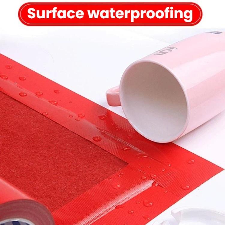 Wear-resistant Cloth-based Adhesive Tape Waterproof Floor Covering, Size: 0.5 x 10m - Red