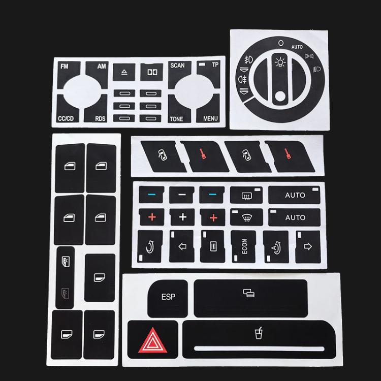 Automotive Button Crack Repair Sticker Set For Audi A4 / B6 / B7 / A6 / A2 / A3, Style: 1