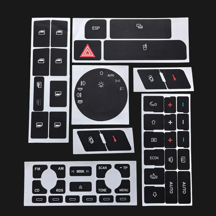 Automotive Button Crack Repair Sticker Set For Audi A4 / B6 / B7 / A6 / A2 / A3, Style: 2