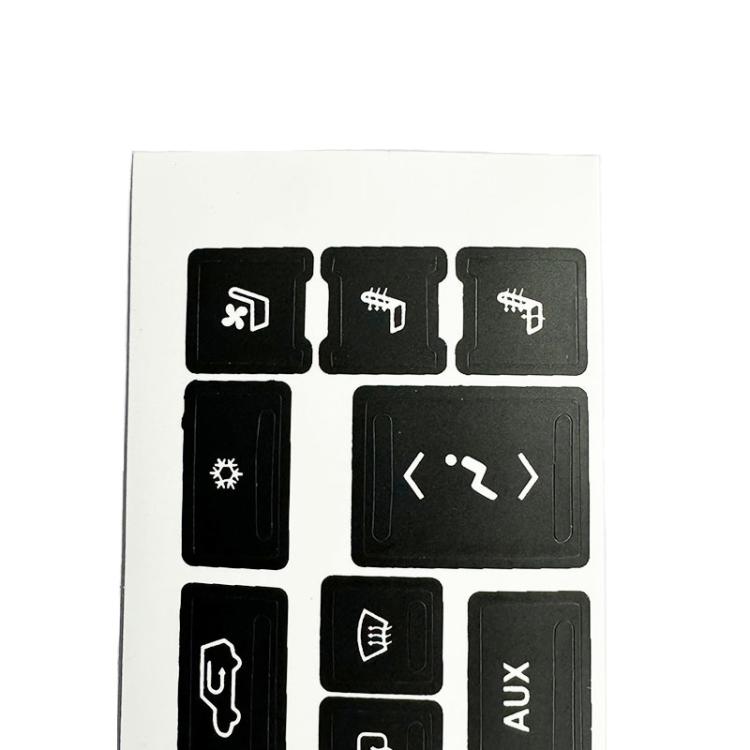 For Cadillac Escalade EXT / ESV 2007-2014 5pcs Air Conditioning Button Repair Stickers - Black