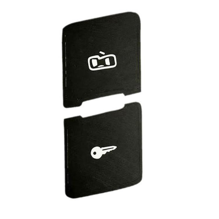 For Audi A3L 10pcs Matte Car Door Lock Control Switch Repair Stickers - Black