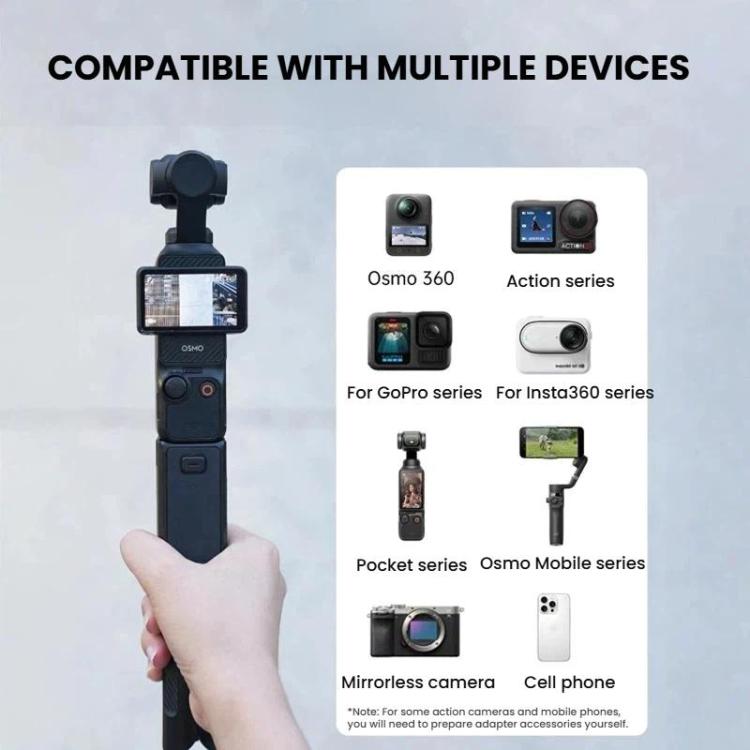 LKTOP Mini Desktop Tripod With 1/4-Inch Thread For Action Cameras And Smartphones - Black