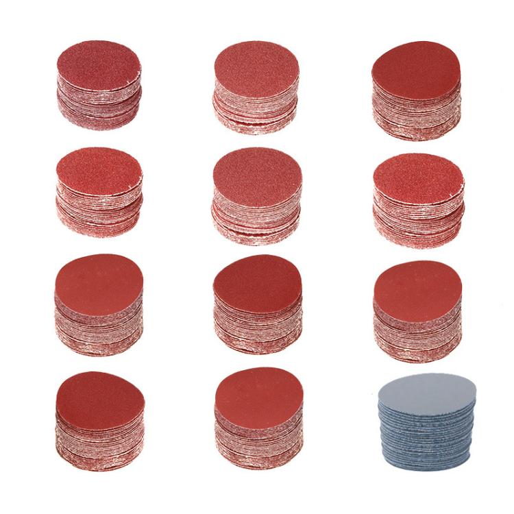 102pcs 1 Inch Flocked Sandpaper Sheets Sanding Disc Pad 3.175mm Round Shank Polishing Kit For Metal & Jade Polishing