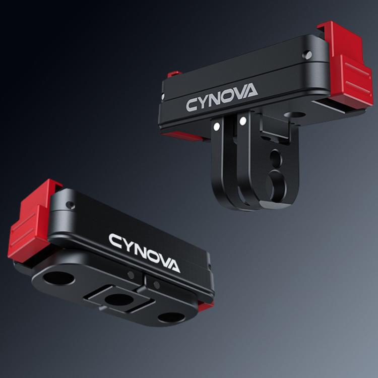 For DJI Osmo Action 6/Nano CYNOVA Magnetic Quick Release Mount Adapter - Black