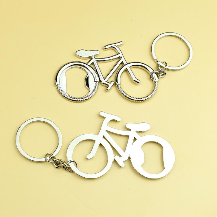 A-030 5pcs Bicycle Keychain With Bottle Opener Creative Metal Key Ring