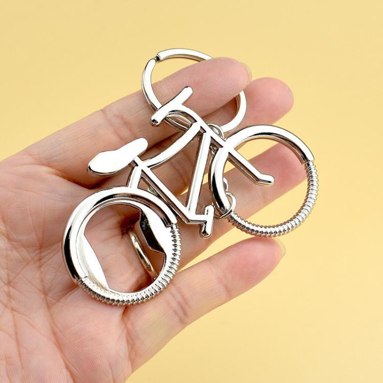 A-030 5pcs Bicycle Keychain With Bottle Opener Creative Metal Key Ring
