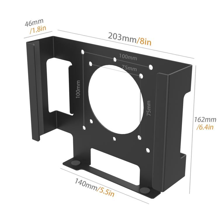 For Mac Mini M1 / M2 Under-Desk Monitor Rear Mounting Bracket