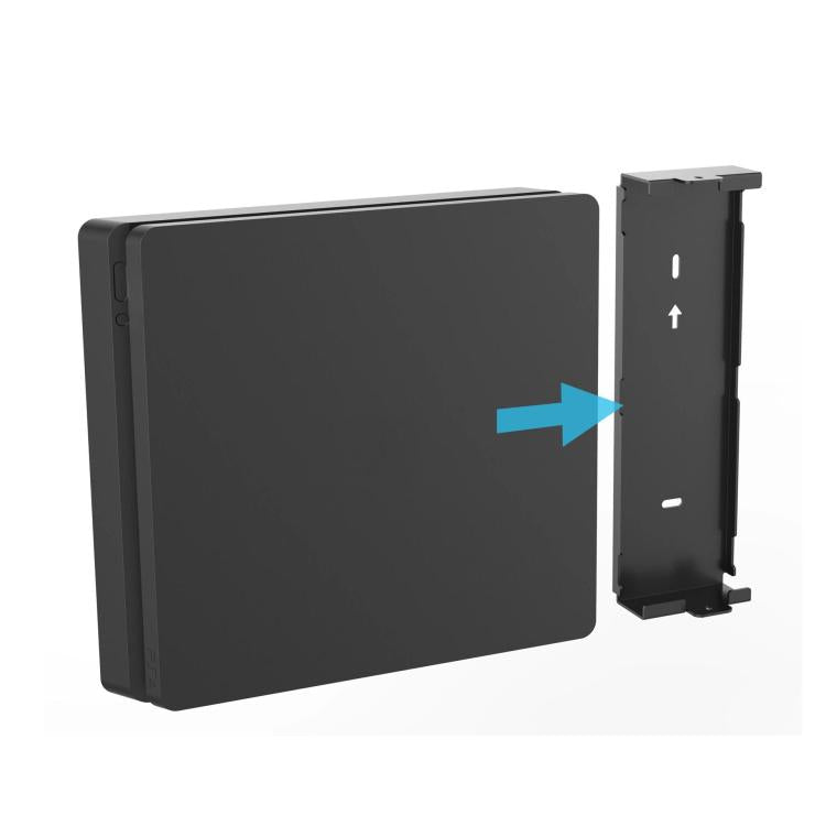 For PS4 Slim Game Consoles Wall Hanging Rack - Gray
