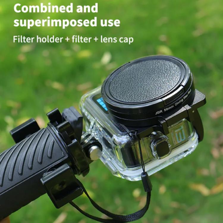 JSR Purple Diving Filter With Adapter Ring  For GoPro HERO13/12/11/10/9/8 Black Action Camera