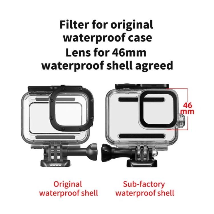 JSR Red Diving Filter With Adapter Ring For GoPro HERO13/12/11/10/9/8 Black Action Camera
