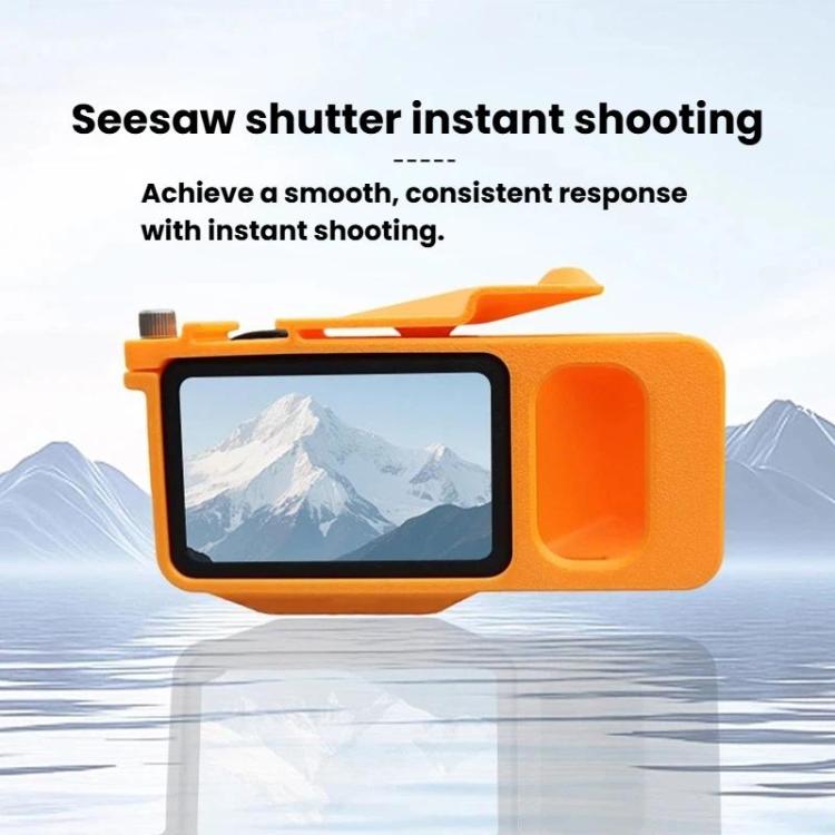 For DJI Osmo Action 6 Street Photo Handle Action Camera Handheld Bracket Cage Accessory, Spec: Frame Orange