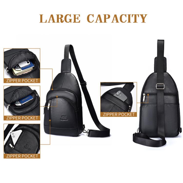 Bapaikce 1161 Men Casual Chest Bag Wear-Resistant Large-Capacity Single Shoulder Crossbody Bag