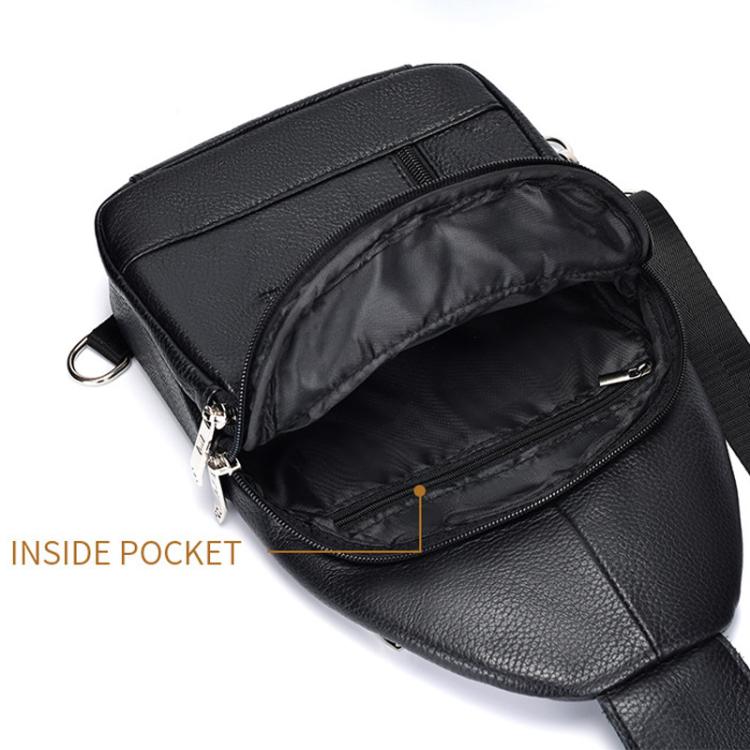 Bapaikce 1161 Men Casual Chest Bag Wear-Resistant Large-Capacity Single Shoulder Crossbody Bag