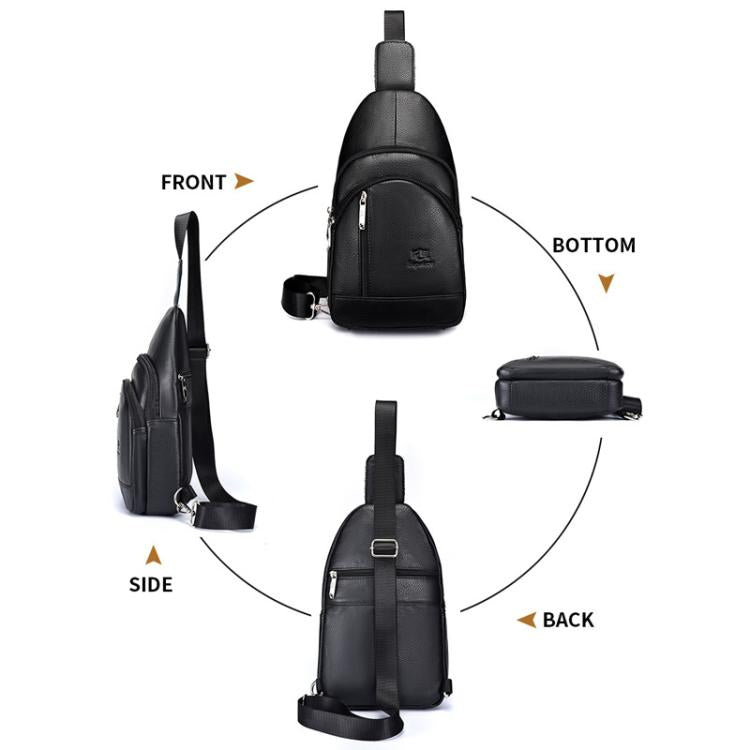 Bapaikce 1161 Men Casual Chest Bag Wear-Resistant Large-Capacity Single Shoulder Crossbody Bag