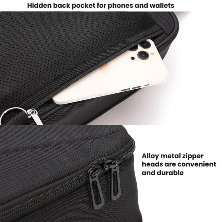 For DJI Neo 2 BKano Smooth Fly Kit Organizer Bag Chest Crossbody Bag - Black