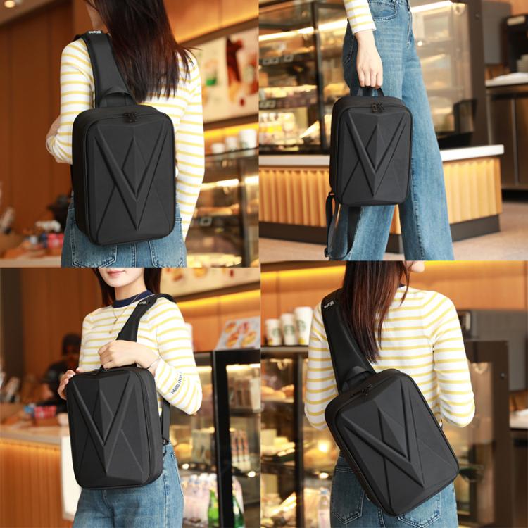 For DJI Neo 2 BKano Smooth Fly Kit Organizer Bag Chest Crossbody Bag - Black