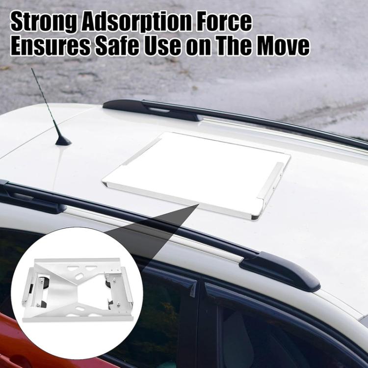 For Starlink Mini PO-919 Car Top Magnetic Installation Bracket Set - White