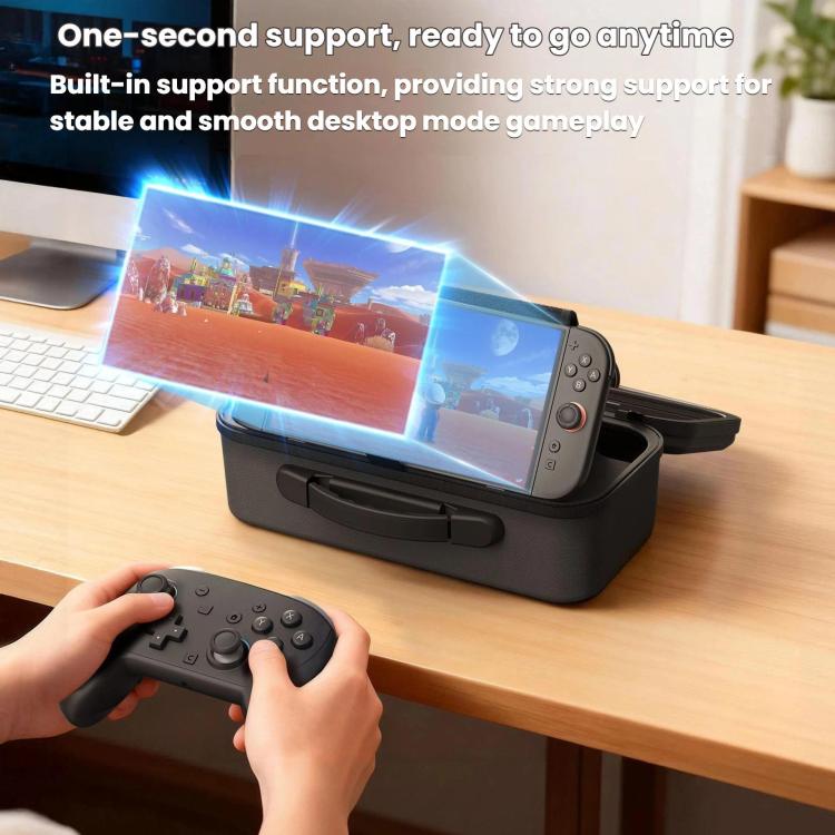 For Nintendo Switch 2 STARTRC GAMES Double Storage Bag Large Capacity Tote Bag - Black
