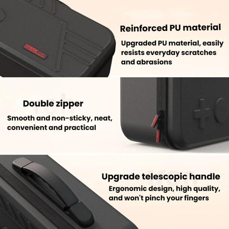 For Nintendo Switch 2 STARTRC GAMES Double Storage Bag Large Capacity Tote Bag - Black