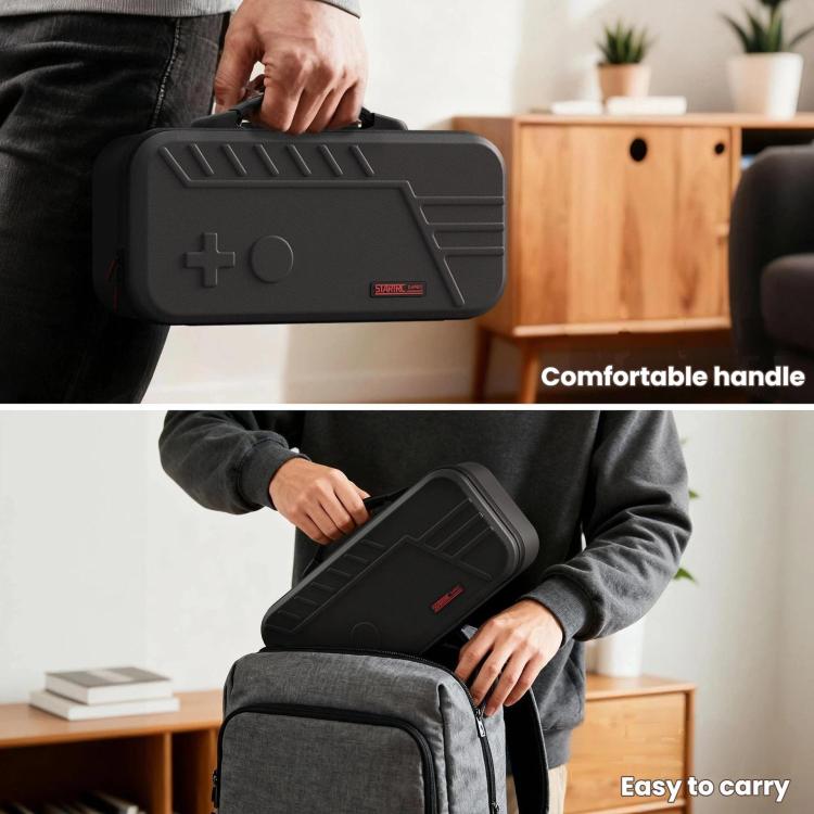 For Nintendo Switch 2 STARTRC GAMES Double Storage Bag Large Capacity Tote Bag - Black