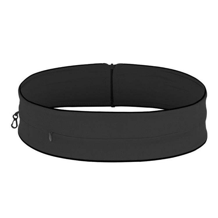 Running Waist Pack Marathon Hydration Belt with 3 Zipper Pockets for Phone up to 7.2 inch, Size: L