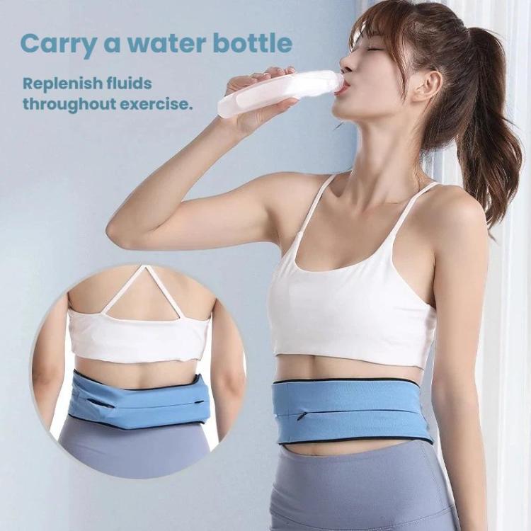 Running Waist Pack Marathon Hydration Belt with 3 Zipper Pockets for Phone up to 7.2 inch, Size: M