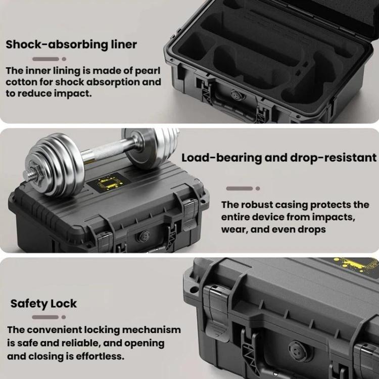 For Nintendo Switch 2 STARTRC GAMES Moisture-proof Waterproof Storage Box Explosion-proof Suitcase, No Shoulder Strap - Black