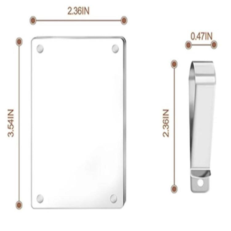 2pcs Acrylic Car Sun Visor Photo Clip Holder Magnetic Polaroid Clip - Transparent