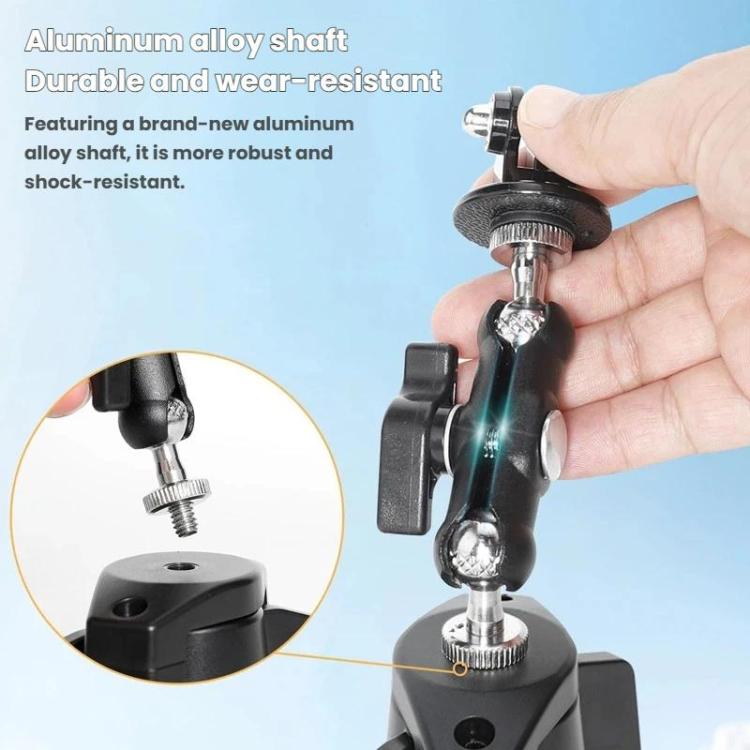 For DJI Osmo Action 6 Suction Cup Mount 360-degree Rotatable Car Windshield Mount with Vacuum Base - Black