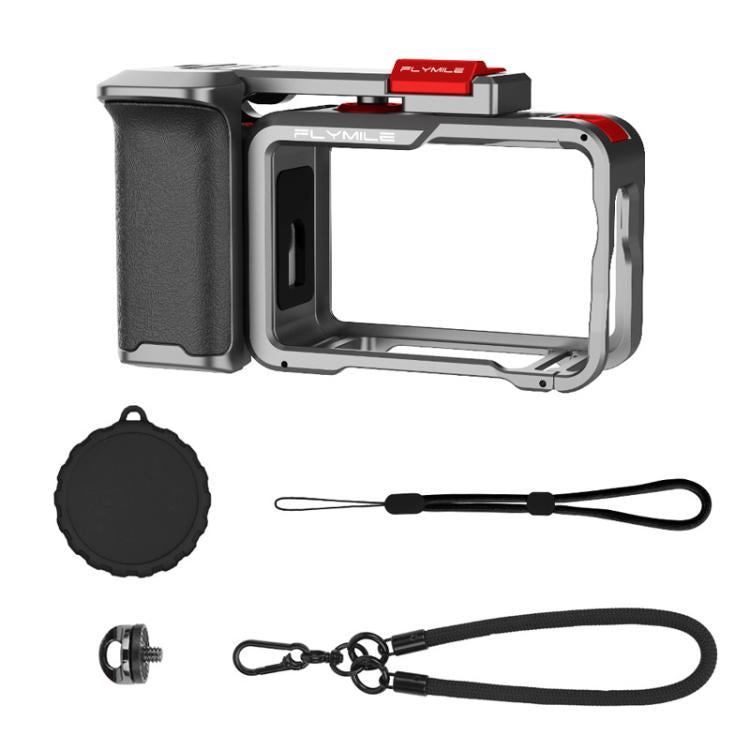 For DJI Osmo Action 6 Flymile Extended Cage Protective Frame Kit - Silver