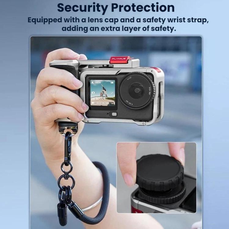 For DJI Osmo Action 6 Flymile Extended Cage Protective Frame Kit - Silver