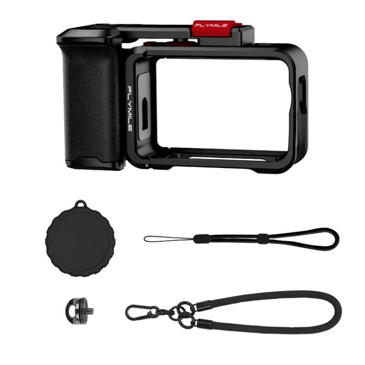 For DJI Osmo Action 6 Flymile Extended Cage Protective Frame Kit - Black