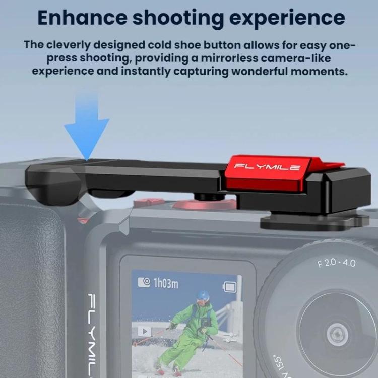 For DJI Osmo Action 6 Flymile Extended Cage Protective Frame Kit - Black