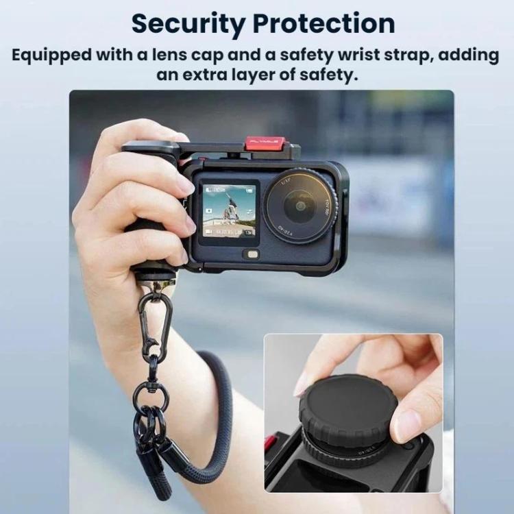 For DJI Osmo Action 6 Flymile Extended Cage Protective Frame Kit - Black