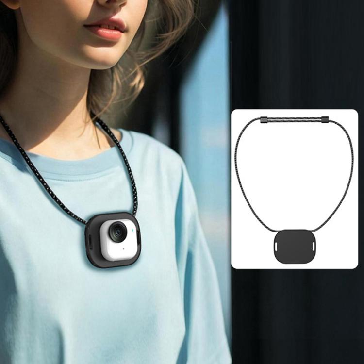 For Insta360 GO Ultra Flymile Magnetic Neck Clip Camera Mount - Black