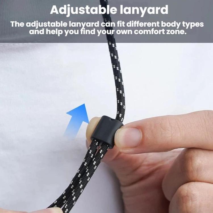 For Insta360 GO Ultra Flymile Magnetic Neck Clip Camera Mount - Black