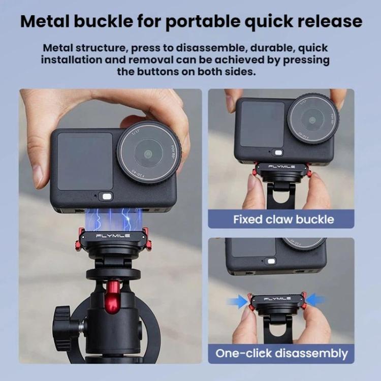 For DJI Osmo Action 6 / Nano Flymile Bidirectional Magnetic Bracket Extension Clip - AC6018