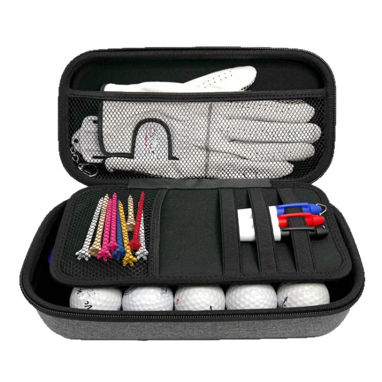 Golf Ball Storage Bag EVA Golf Accessory Storage Case - Grey