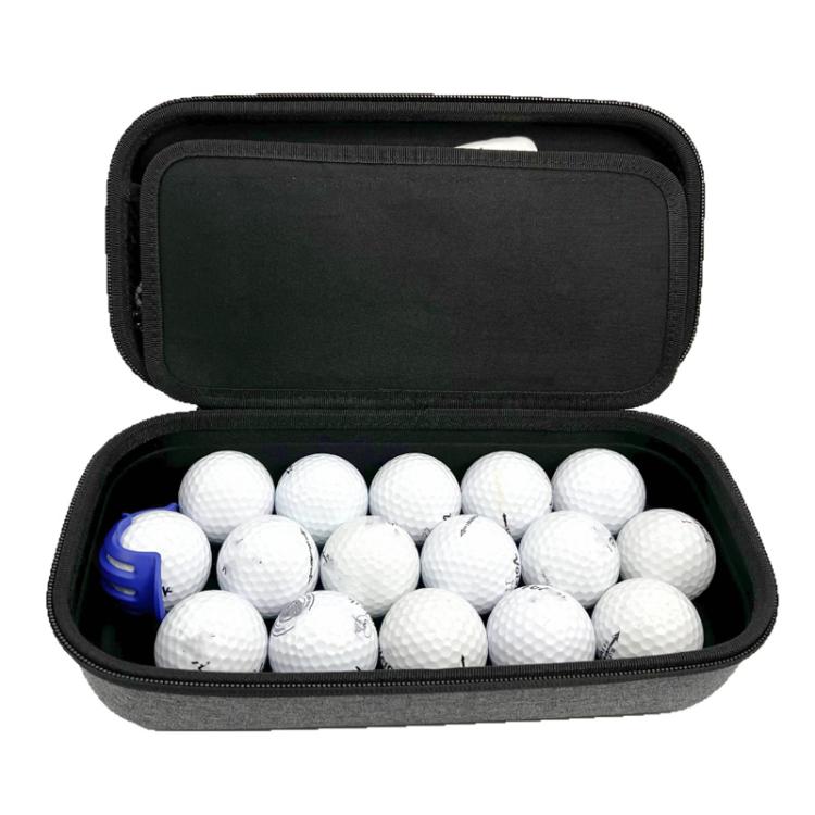 Golf Ball Storage Bag EVA Golf Accessory Storage Case - Grey