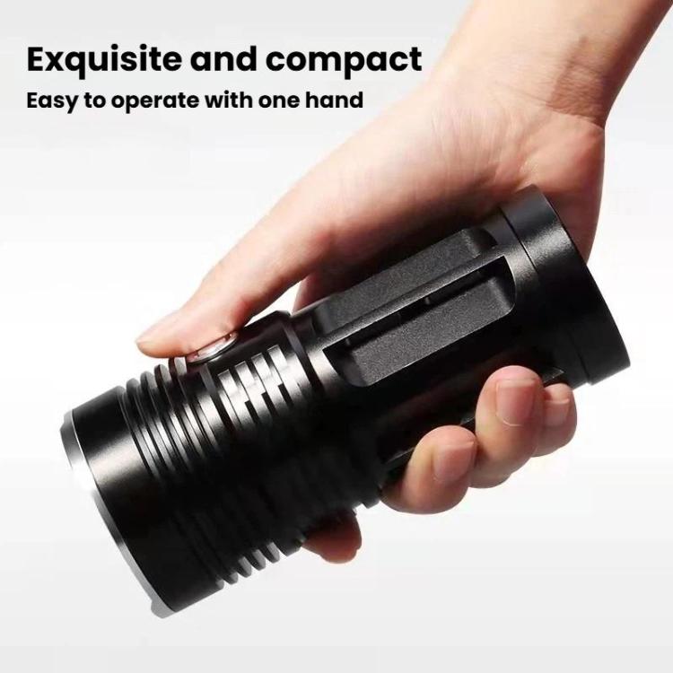 IPX6 Waterproof Bright Flashlight Outdoor Rechargeable Aluminum Alloy Inspection Torch, Spec: 18T6