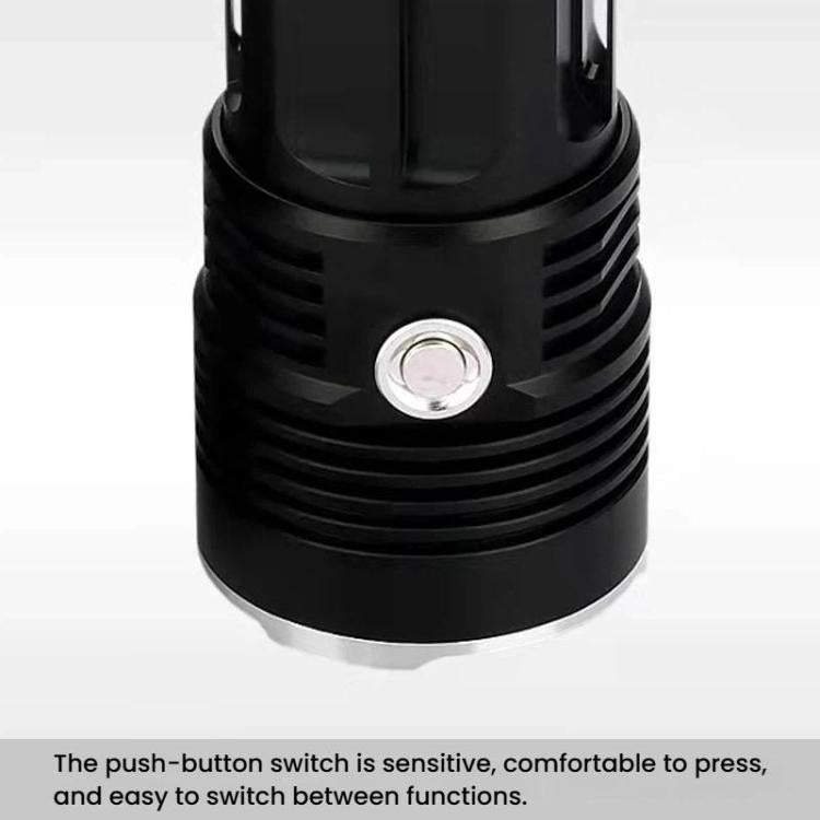 IPX6 Waterproof Bright Flashlight Outdoor Rechargeable Aluminum Alloy Inspection Torch, Spec: 18T6