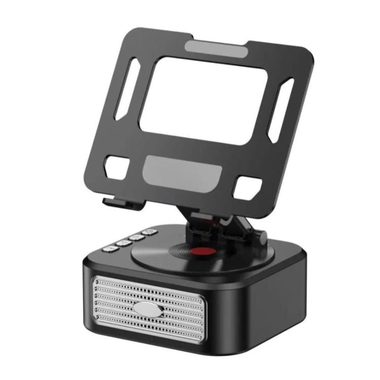 3 in 1 Multifunctional Tablet/Phone Stand with Bluetooth Speaker - Black