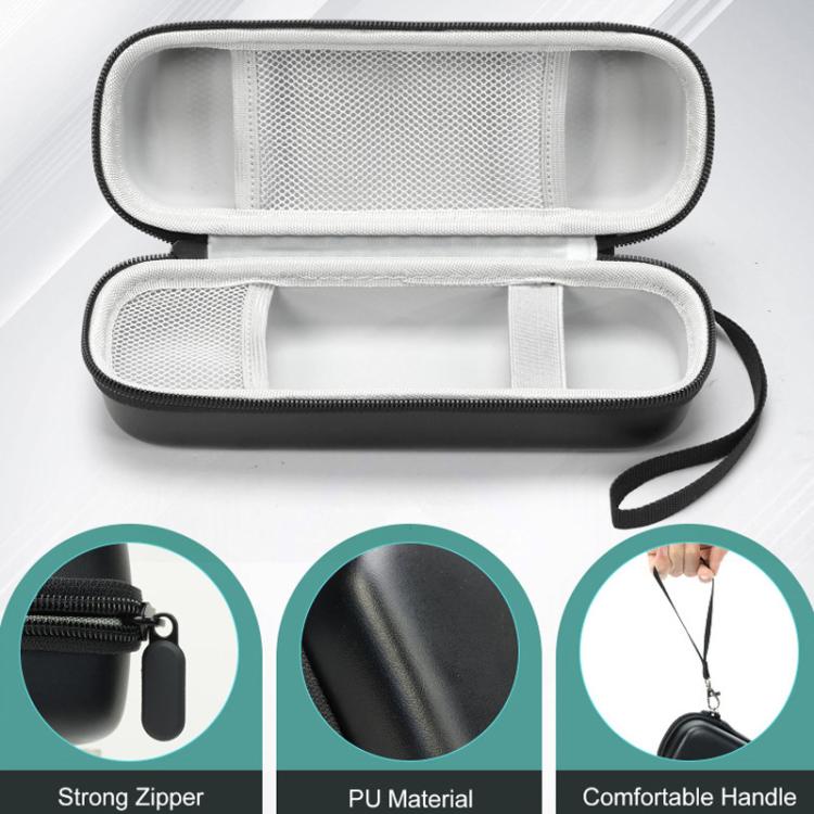 W221 For Oral-B / Philips Electric Toothbrush Storage Bag PU Waterproof Mini Travel Case - Black