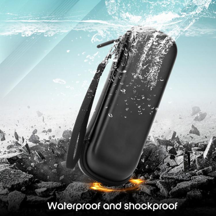 W221 For Oral-B / Philips Electric Toothbrush Storage Bag PU Waterproof Mini Travel Case - Black