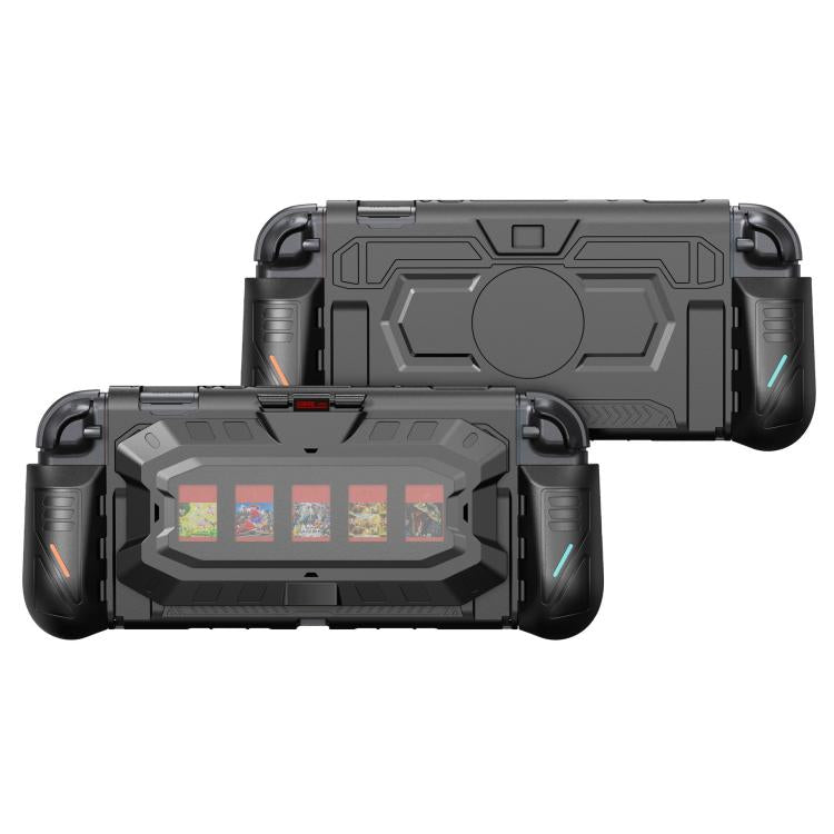 For Nintendo Switch 2 STARTRC GAMES Mech Protective Case Machine Removable Game Card Storage Back Case - Black