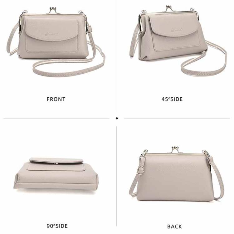 Yameili Women's Large Capacity Crossbody Phone Bag Stylish PU Leather Shoulder Purse Coin Pouch