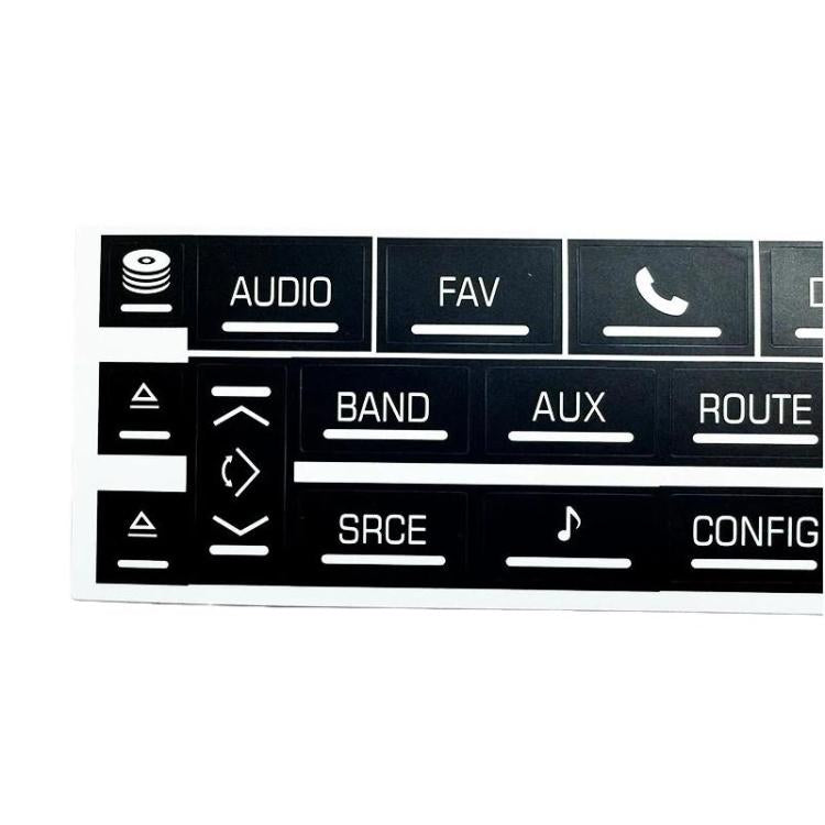 For Cadillac Escalade EXT / ESV 2007-2014 5sets Multimedia Speaker Button Repair Stickers - Black